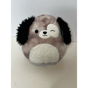 Original Squishmallows Zerdan The Dog 8" Plush, Marbled Gray Plushie